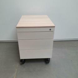 Steelcase ladeblok ladekast met 4 laden softclose verrijdbaa