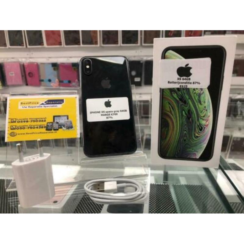 IPhone XS 64GB Spacegrij in super nette staat Marge €625