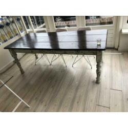 Eettafel white wash