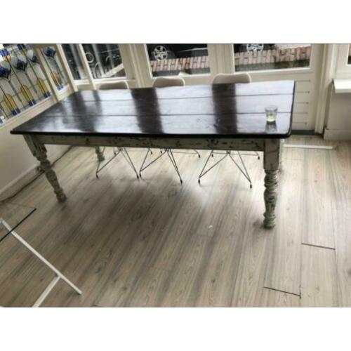 Eettafel white wash