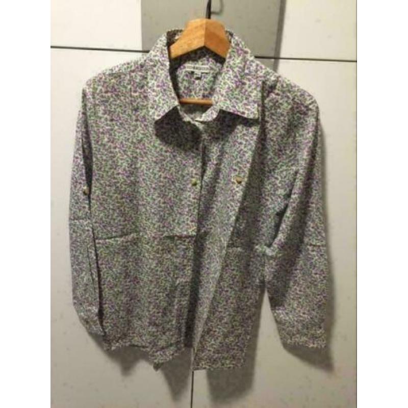 Floral print blouse, maat; m/l