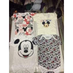 Disney rompers pakket, maat: 80