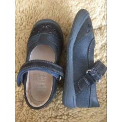 Clarks donkerblauwe baby meisjes schoentjes maat 20