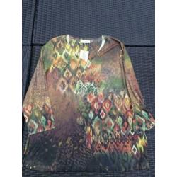 Borgelt blouse van viscose, maat 42/44