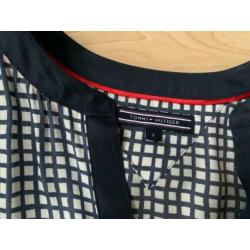 Tommy Hilfiger - Blauw wit geruite blouse maat 8