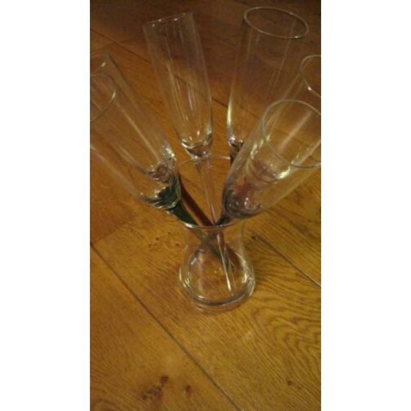 Champagne glazen & koeler