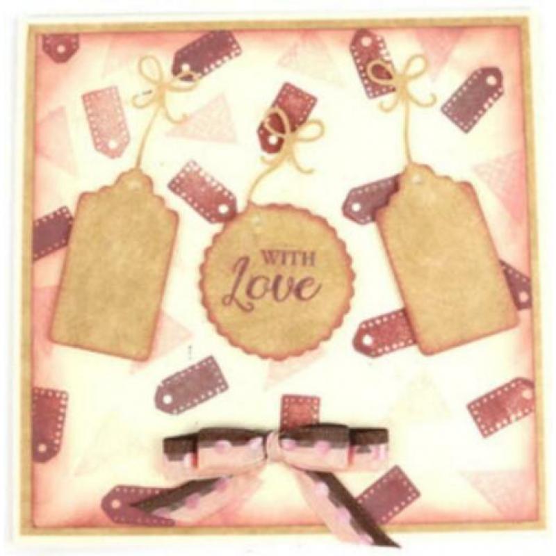 NIEUW Set Metalen Snijmalen Dotted Shapes Tags