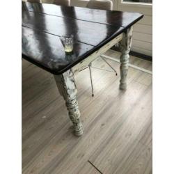 Eettafel white wash