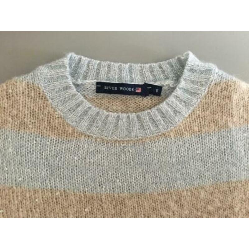 - River Woods - trui maat 6 / 116 lichtblauw beige