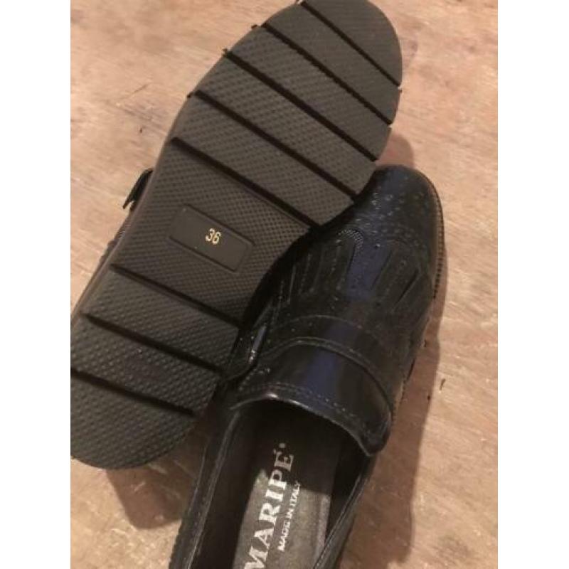 Maripe schoenen donkerblauw leer mt 36 in nieuwstaat!
