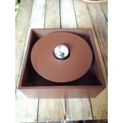 Vintage tafellamp wandlamp kubus space age retro