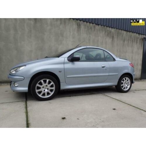 Peugeot 206 CC 1.6-16V leder, Airco, LMV