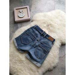 Maat 122/128 NIEUW Meisjes Spijker Baggy Korte Broek