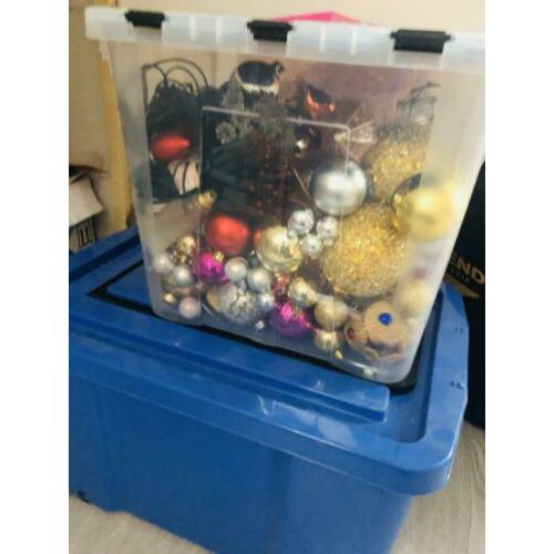 Kerstballen, lichtjes, huisjes etc