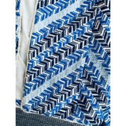 Mango Suit blauw wit jasje met zakken maat L