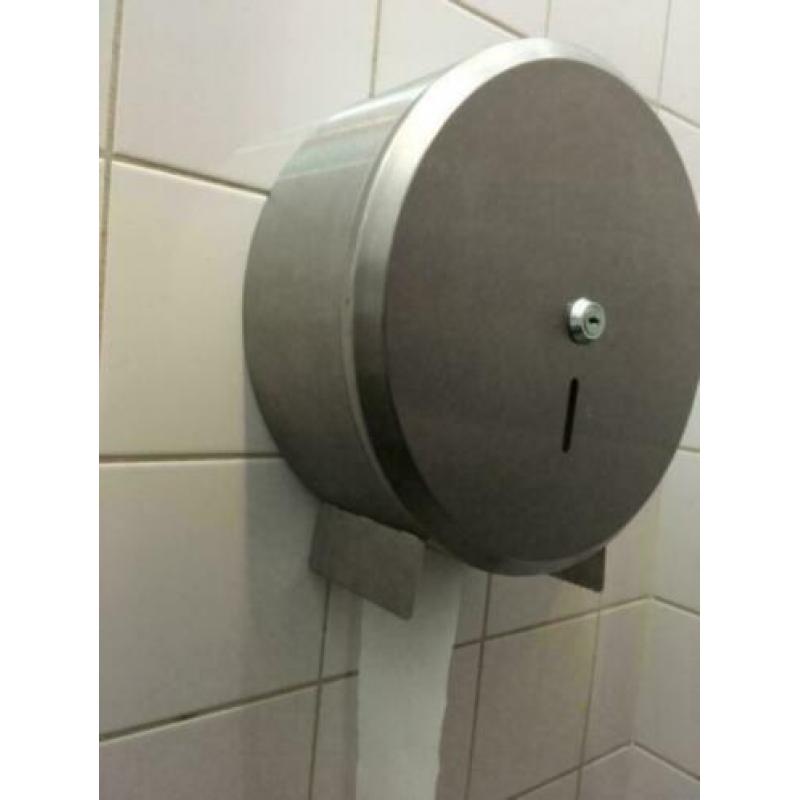 Grote RVS toiletrolhouders