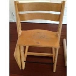 Drie ( of 1) stokke trip strap, kinderstoel, drie stoelen