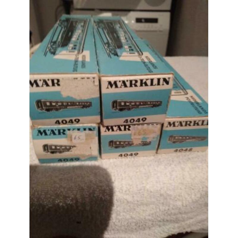 Märklin, mooie set oude NS wagons.