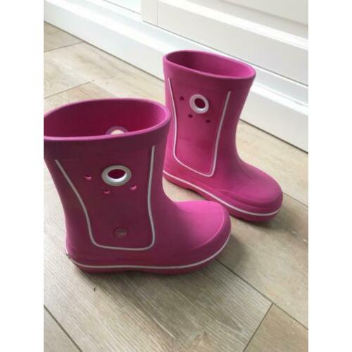 Crocs crocband Jaunt regenlaars roze maat J1 (32-33)