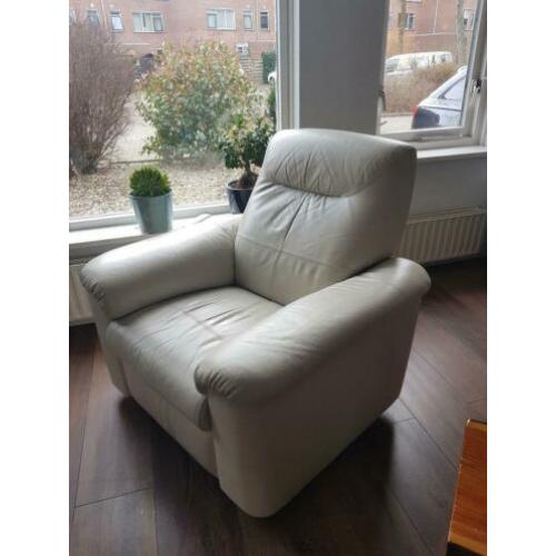 Nette lederen relax fauteuil