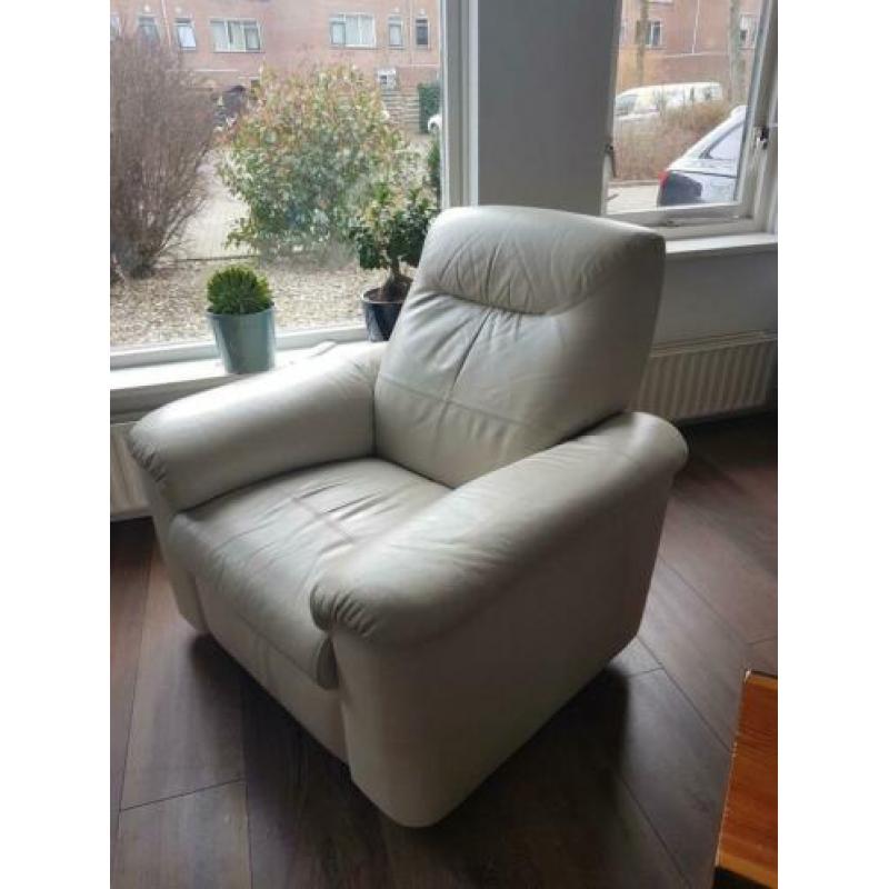 Nette lederen relax fauteuil