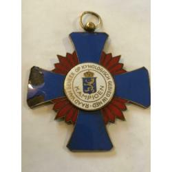 Kynologische koperen geemailleerde medaille 1968