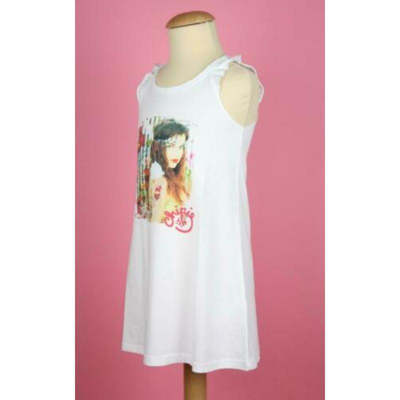 *NIEUW* Chipie tuniek jurk wit met Ibiza-stijl print mt 116