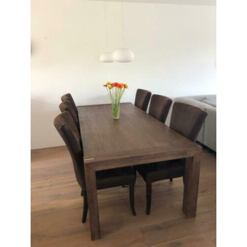Prachtige robuuste eettafel!