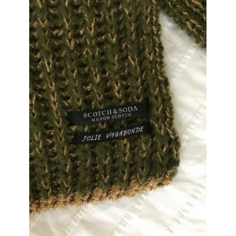 Scotch & Soda - Groen gebreide sjaal