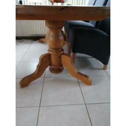 grenen ovale eettafel