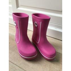 Crocs crocband Jaunt regenlaars roze maat J1 (32-33)