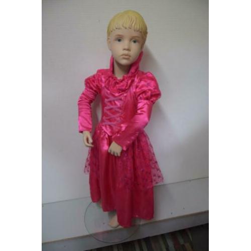 Verkleedkleren: mooie Roze Jonkvrouw, prinses maat 104 (n21)