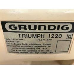Grundig TV Triumph 1220 voor collectioneurs