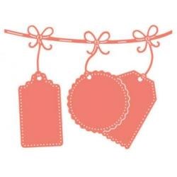NIEUW Set Metalen Snijmalen Dotted Shapes Tags
