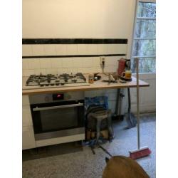 Ikea keuken met oven en gasplaat 5 pits Faktum Stat