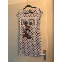 LV, Gucci, mochino jurk een maat