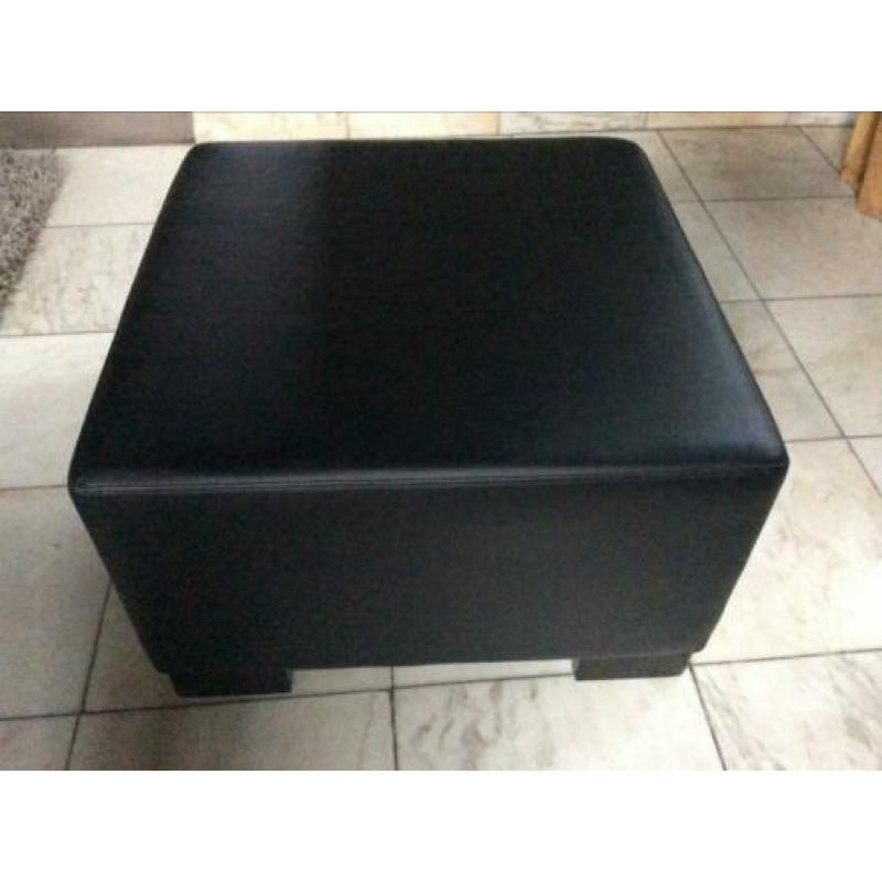 Hocker zwart leaderlook