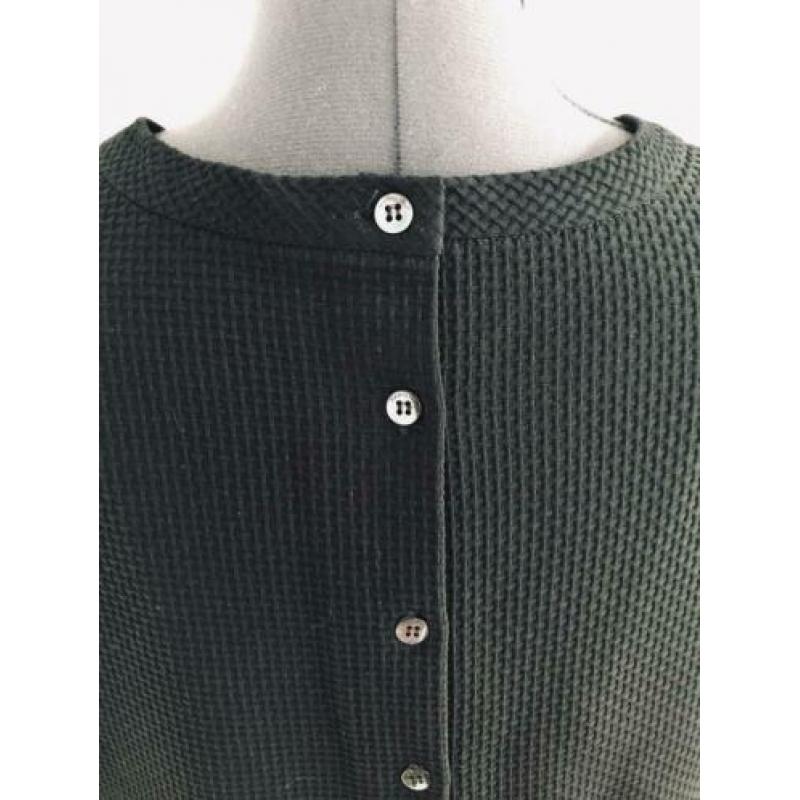 VANILIA top in wafelstructuur, zwart, maat 38