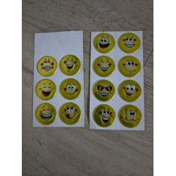 Pakket met stickers emoji, katten, baby geboorte, wiebelogen