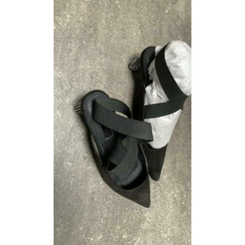 Super elegante pumps met 6cm strass hakken mt 38