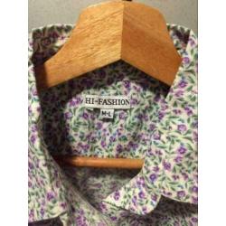 Floral print blouse, maat; m/l