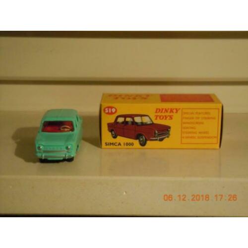 Simca 1000. Model van het merk agostini dinky toys .