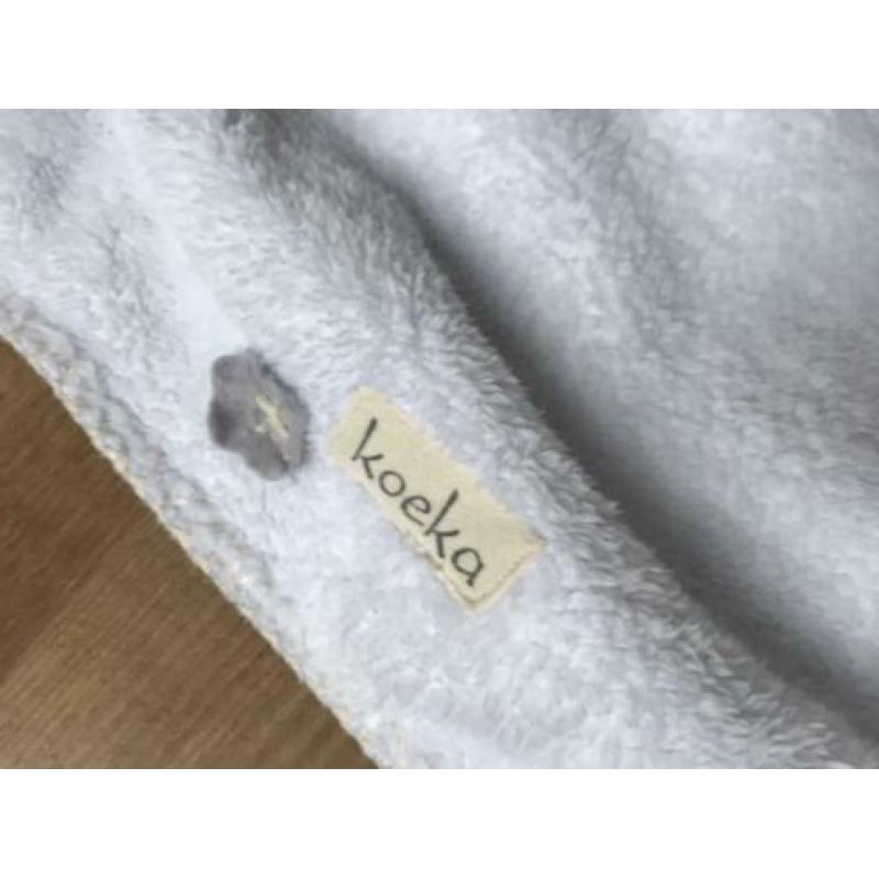 Koeka wiegdeken wafel teddy