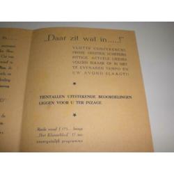 Unieke folder Cabaret ' Het Klaverblad' 1948, Joop Doderer