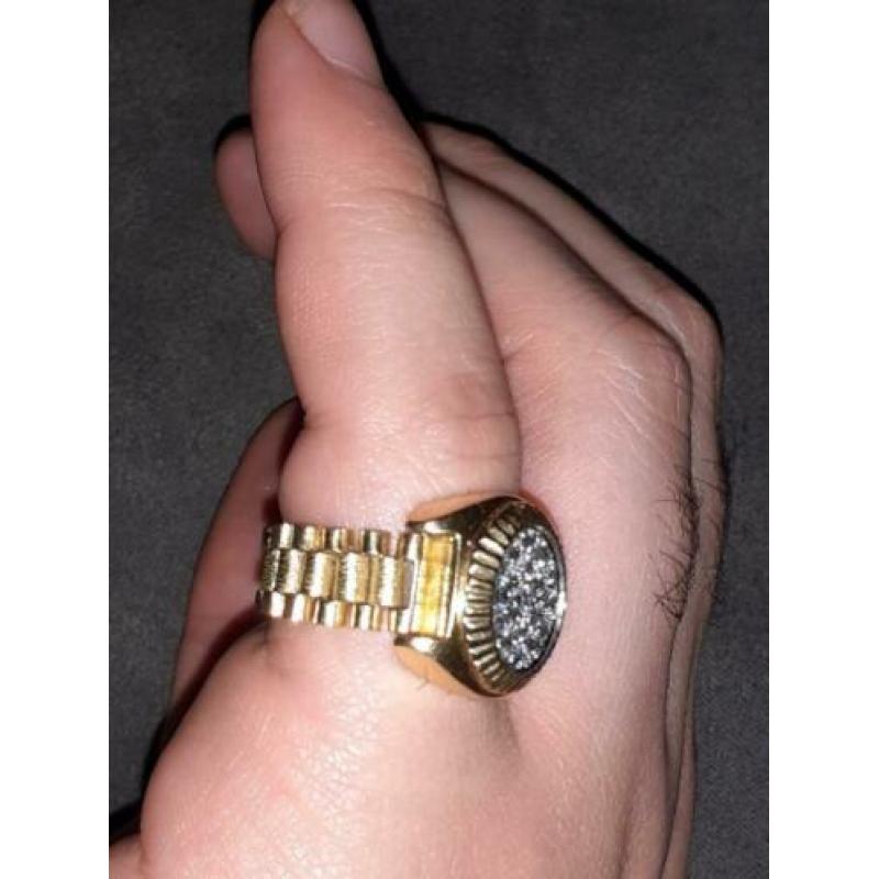 Rolex ring 18 karaat diamant