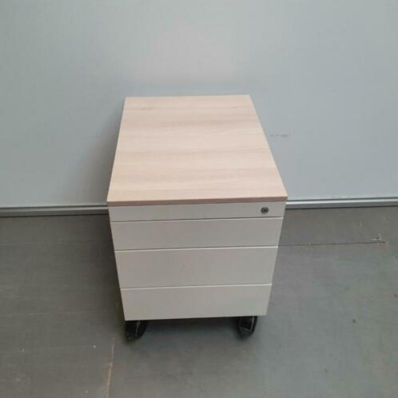 Steelcase ladeblok ladekast met 4 laden softclose verrijdbaa