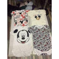 Disney rompers pakket, maat: 80