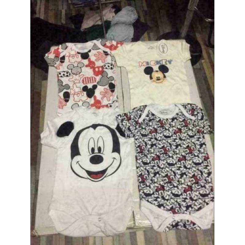Disney rompers pakket, maat: 80