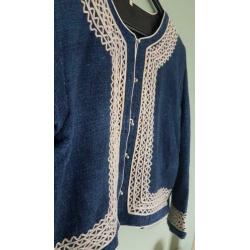 Vintage jasje borduursels.Boho/bohemian,Romy boomsma stijl