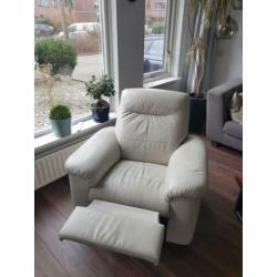 Nette lederen relax fauteuil